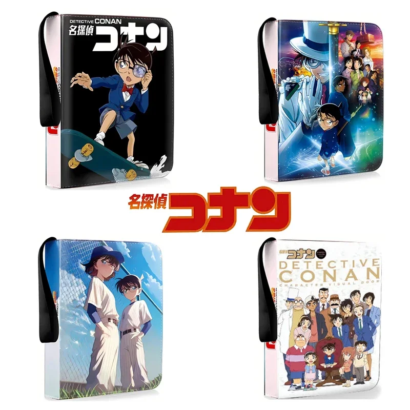 400pcs/900pcs Detective Conan Card Album Book Folder 4/9 Card Slots Collections Zipper Double Pocket Zipper Card Binder Holder