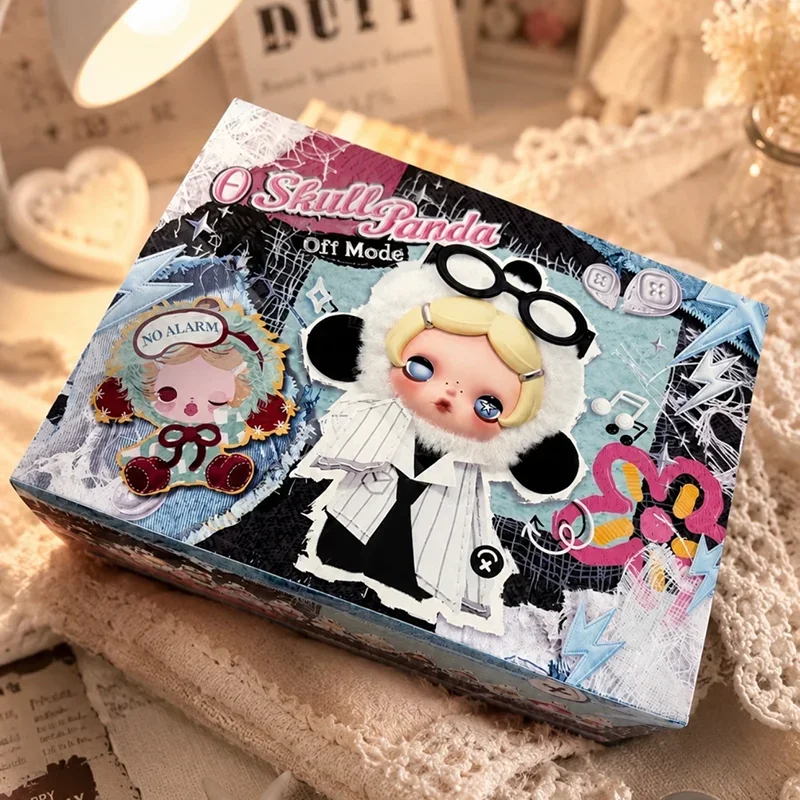 POP MART SKULLPANDA Off Mode Series Plush Doll Pendant Mystery Box Genuine Blind Box Guess Toys Bag Anime Figure Desktop image 3