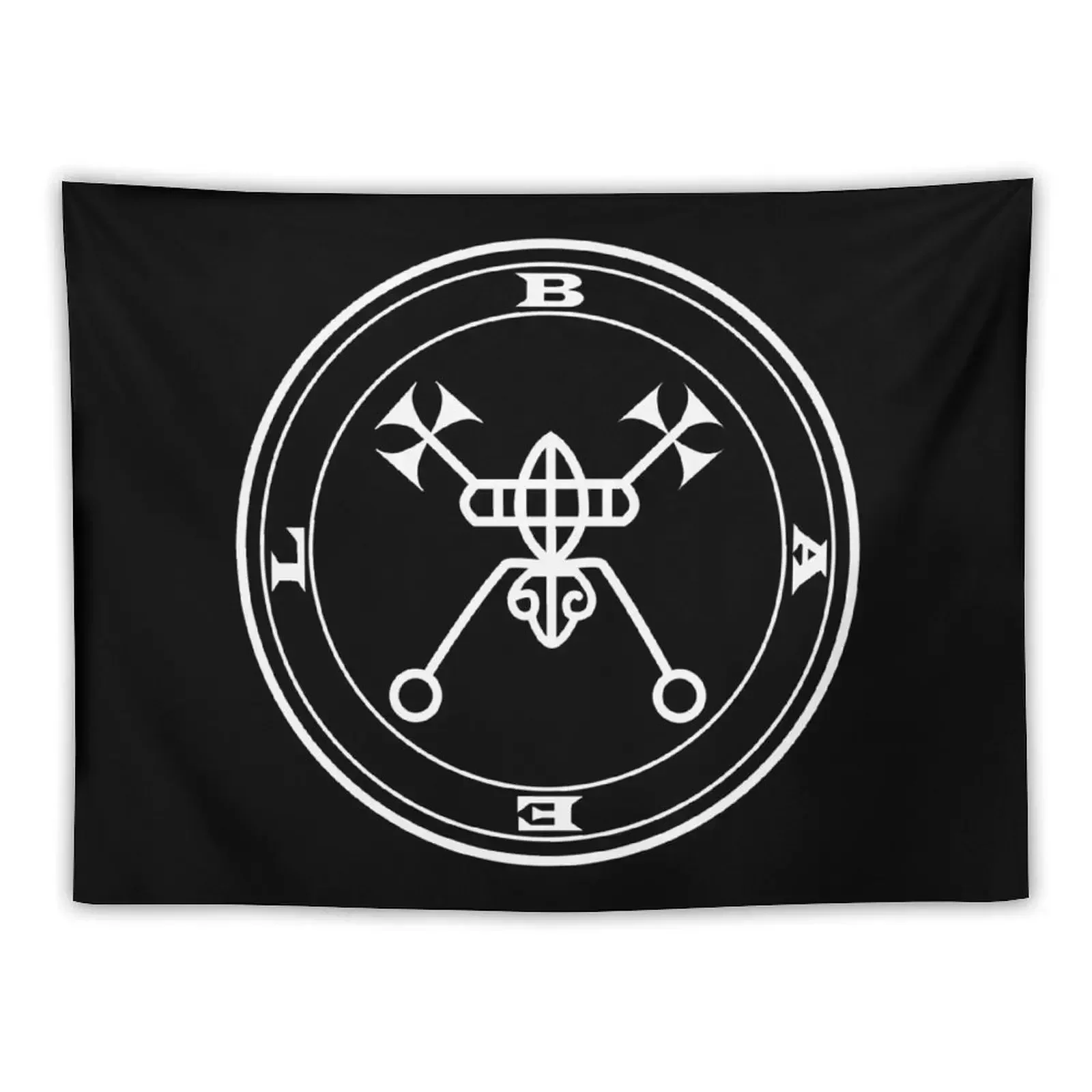 Bael, Baal demon King white Sigil occult Magick Seal Tapestry Anime Decor Funny Tapestry