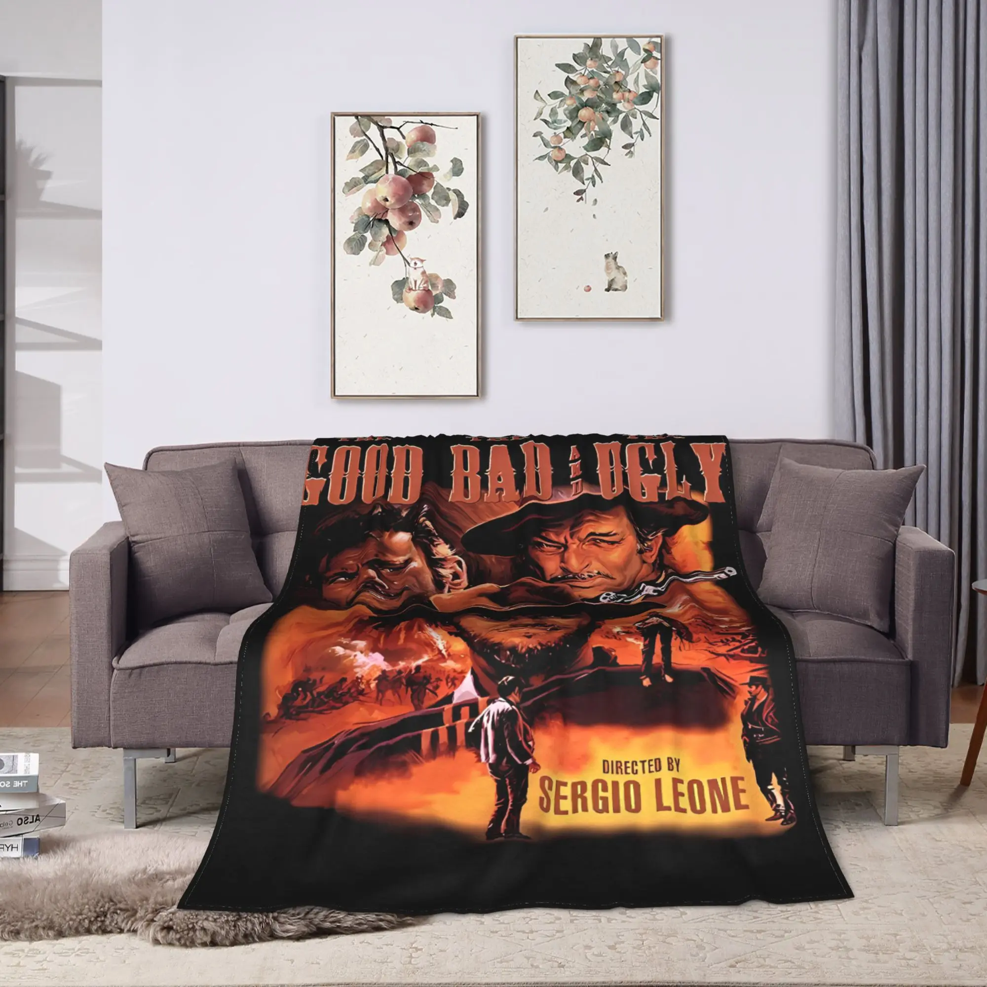 The Good the Bad and Ugly MOVIE Blankets Quality Warm Soft  Throw Blanket Autumn Decorative Bedroom Aesthetic Bedspread