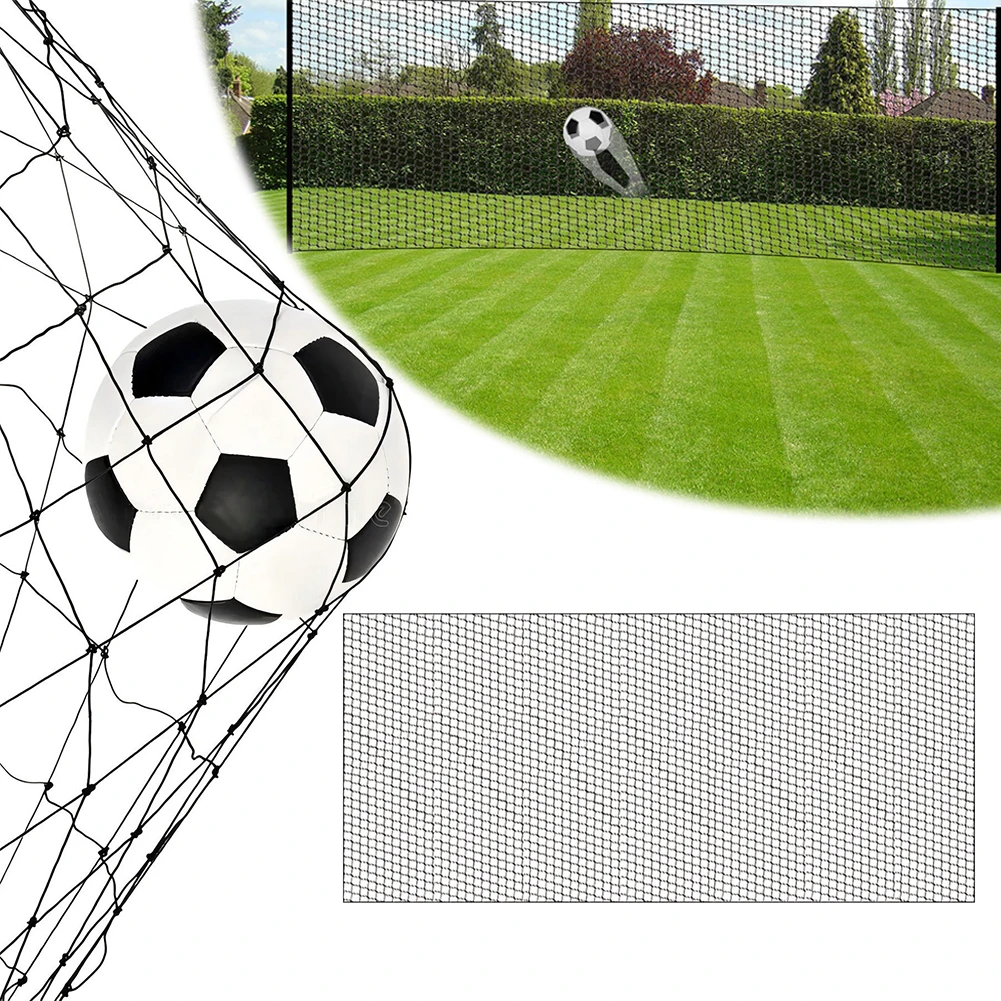 Portable Soccer Barrier Net 6.4m/8.8m Size Easy Assembly Sports Backstop Netting For Backyard Football Training Practice Nets