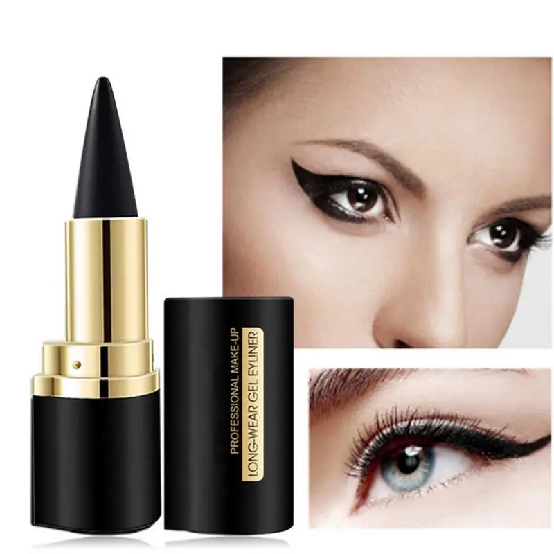 젤 펜슬 아이 라이너 크림, 방수 아이섀도우 펜, 고딕 메이크업, 스머지 프루프 아이 라이너, 여성 및 여아용