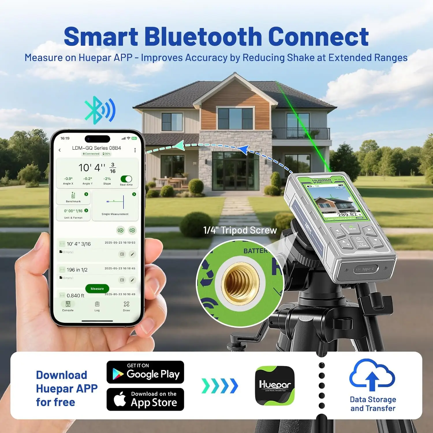 Pro SW-150GQ   Measuring Tool IP68 P2P Technology   distance meter    Measure with Camera & Bluetooth