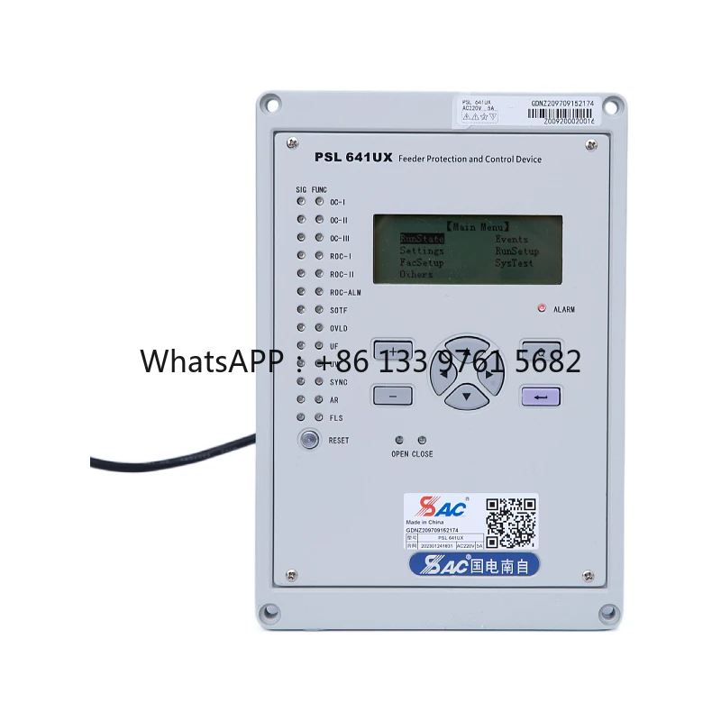 

2025 Hot SaleSAC PSL641UX High Power Feeder Protection Relay Control With PT Supervision for 10kV Voltage System at Power