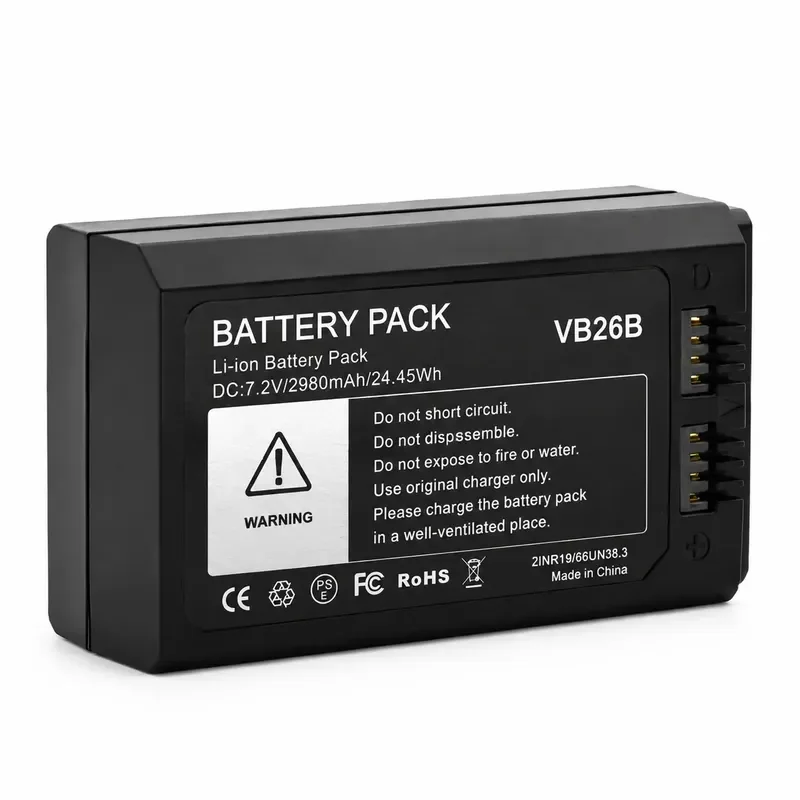 for Godox V1 V860III AD100PRO Flash Battery VB26