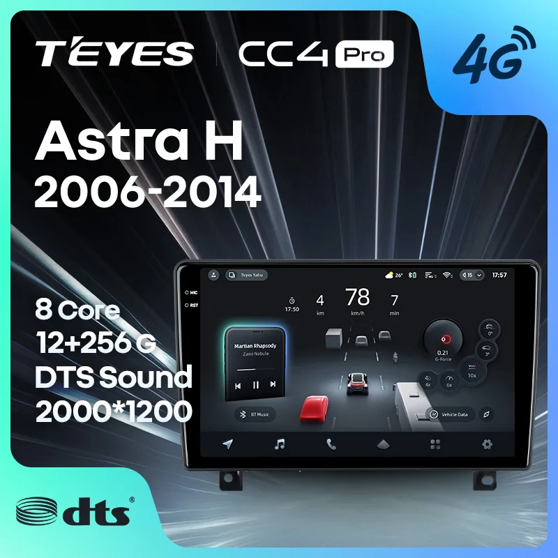 

TEYES CC4 PRO For Opel Astra H 2006 - 2014 CarPlay Android Auto 2DIN Car play Radio Multimedia Stereo