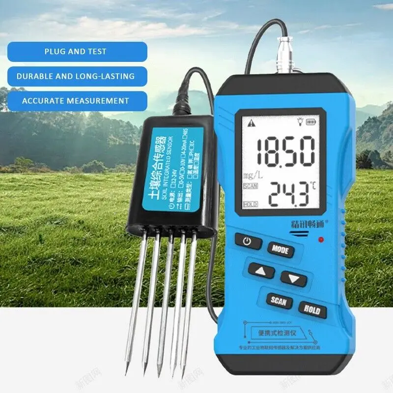 7 in 1 Rapid Soil Tester Meter Nitrogen Phosphorus Potassium N P K PH Humidityus