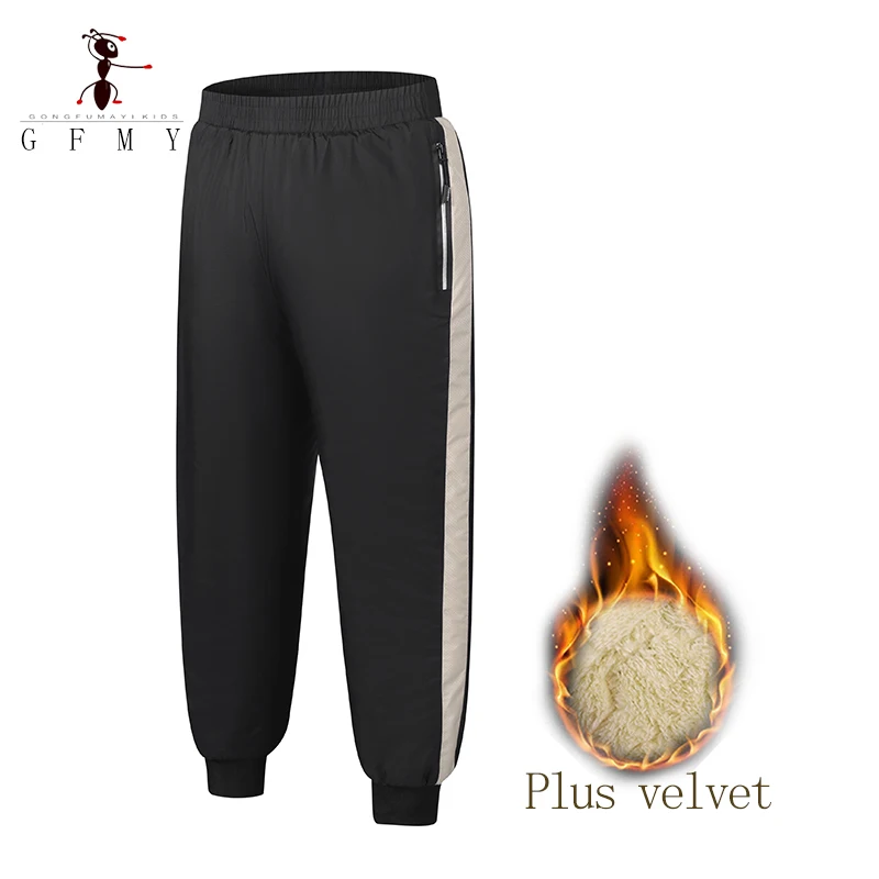 

GFMY Brand 2024 Leisure winter Plus velvet Boys Sweatpants 2year -12year Keep warm Children's Ankle binding Pants