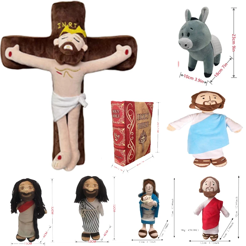 Jesus Doll Plush Religious Figure Christening Religious Easter Christmas Jesus Doll Jesus Plush Doll Toy Christ Religious Toys