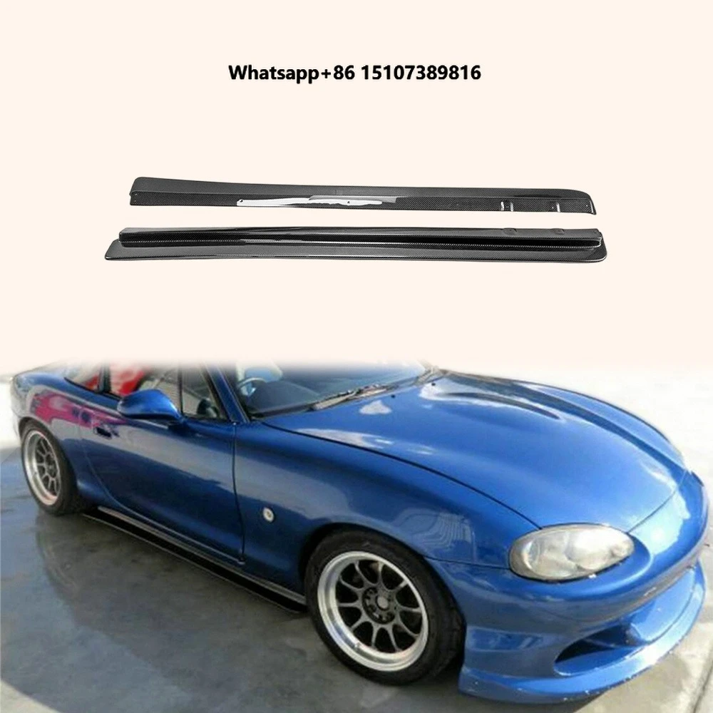 For MX5 NB Roadster 98-05 EPA Type Carbon Fiber Side Skirts Step Pair