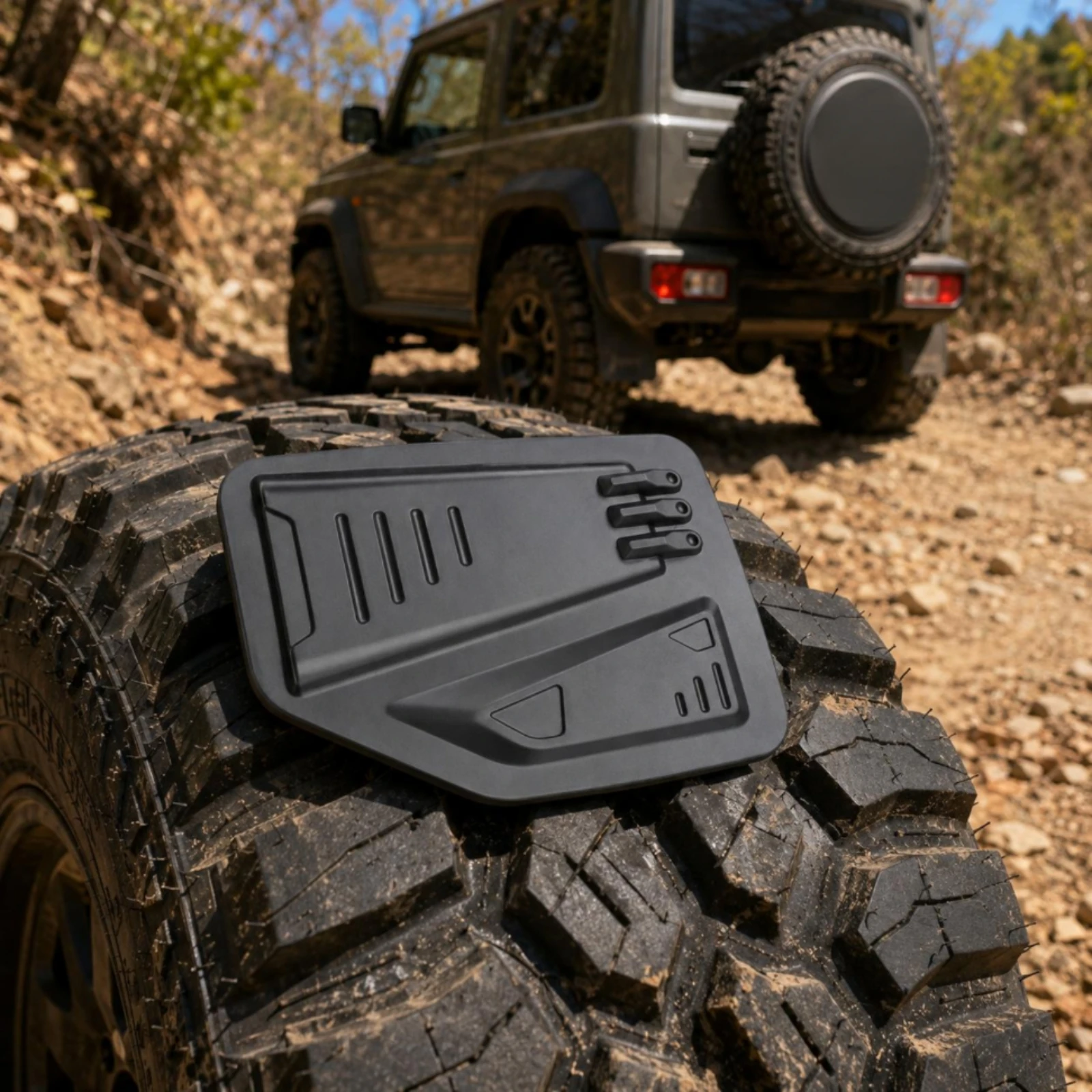 Fuel Reservoir Cover Trim Panel Black Finish Fuel Reservoir Flap Cover Car Exterior Part Raised Accents Easy Installation