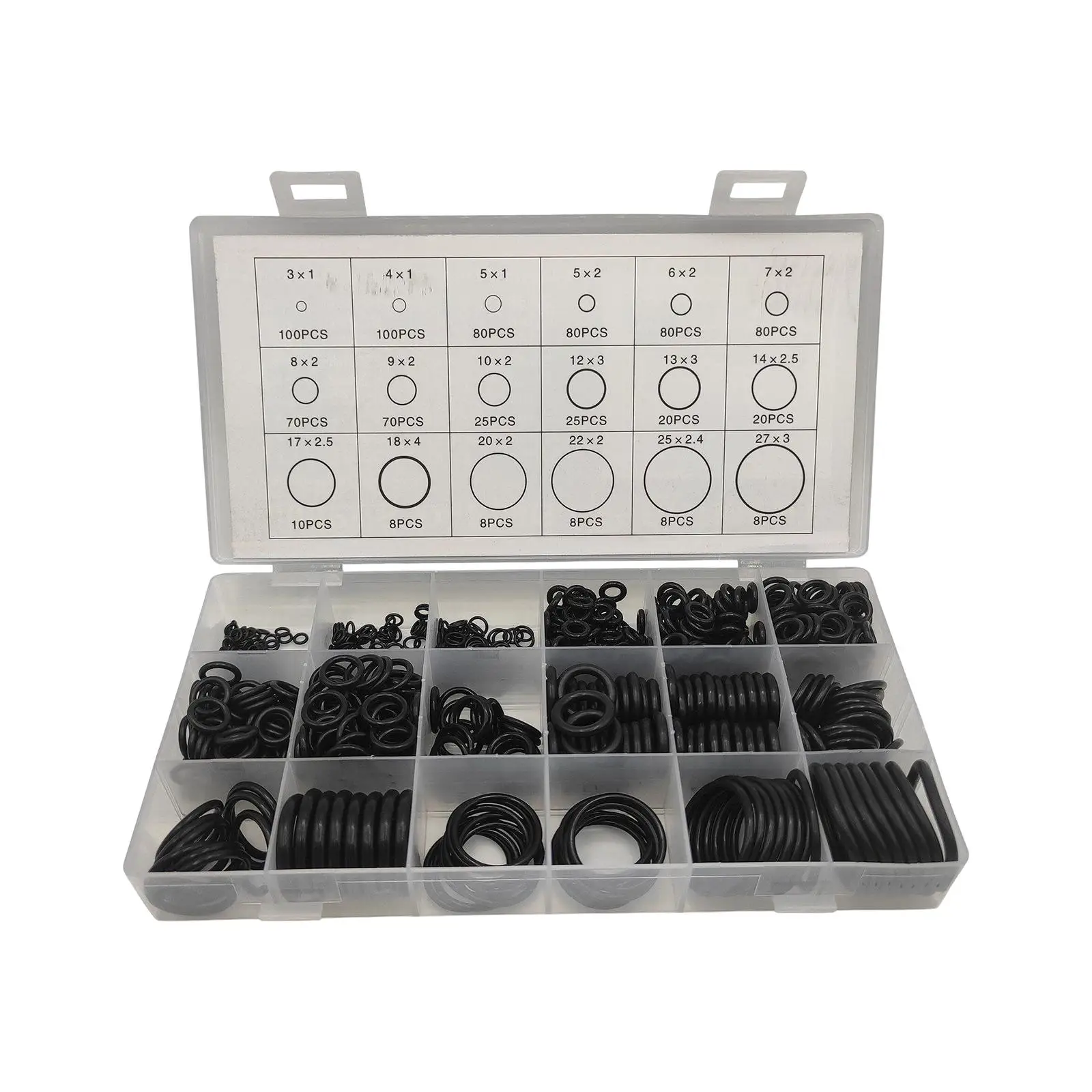 800x O Ring Assortment Set 18 Sizes Assorted for Car Auto Repairing