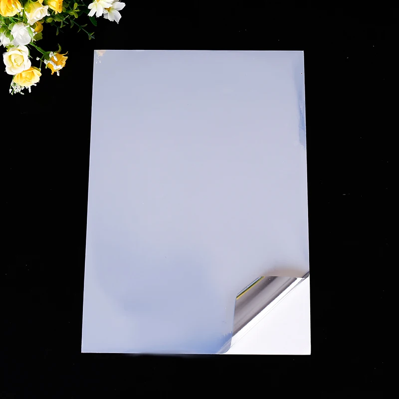 50 Vellen/Verpakking A4 Bedrukbaar Vinyl Sticker Papier Voor Inkjet Printer Helder Zilver Zelfklevend Papier Waterdicht Papier Sticker