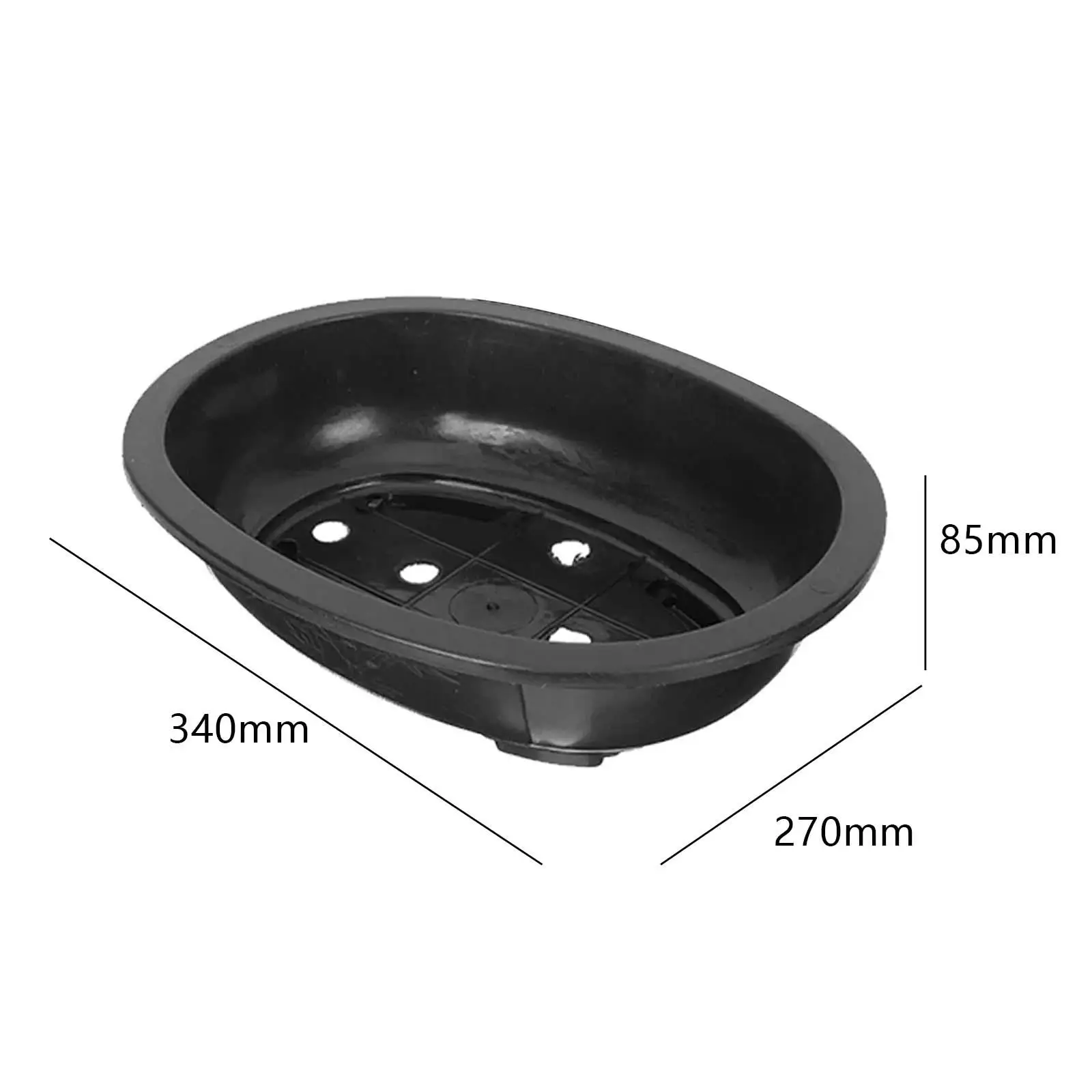 10 Pieces Bonsai Training Pots with Drainage Hole Oval Nursery Pot Oval Bonsai Planter Pot for Yard Balcony Indoor Home Outdoor