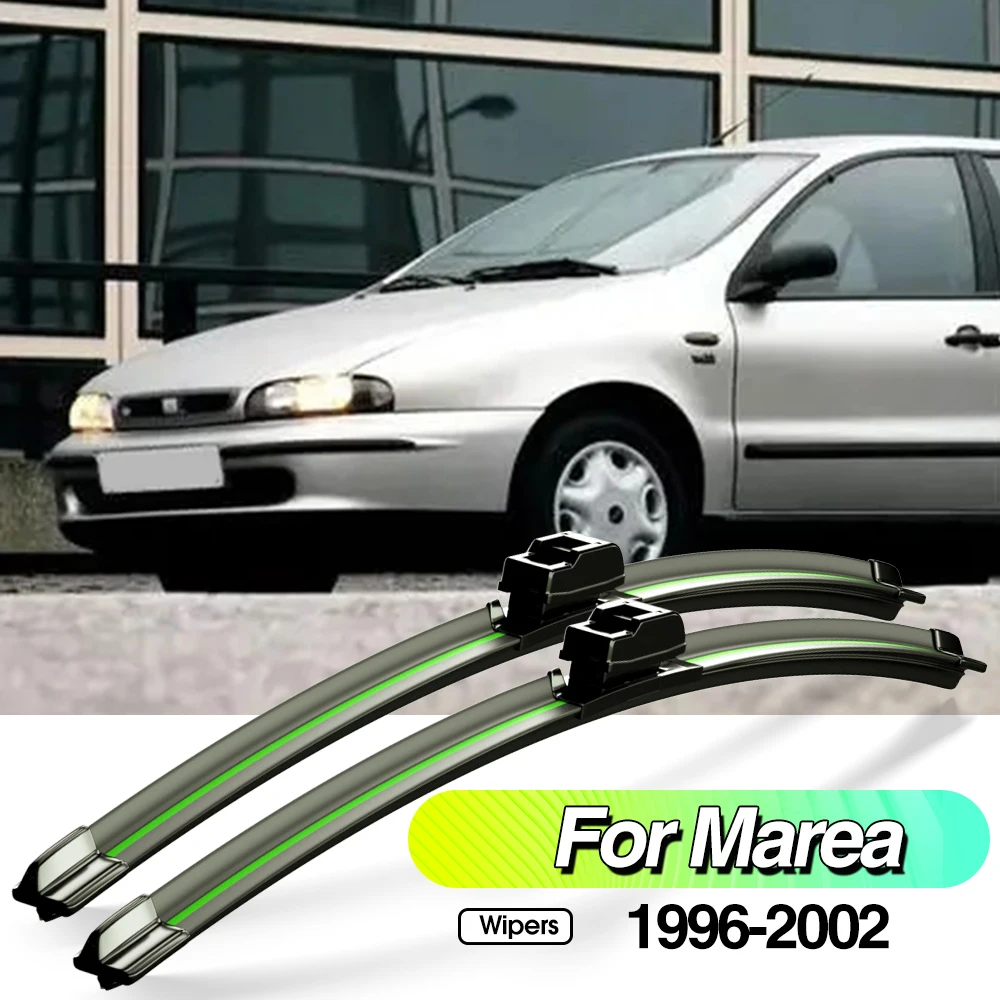 For Fiat Marea 1996-2002 2pcs Front Windshield Wiper Blades Windscreen Window Accessories 1997 1998 1999 2000 2001