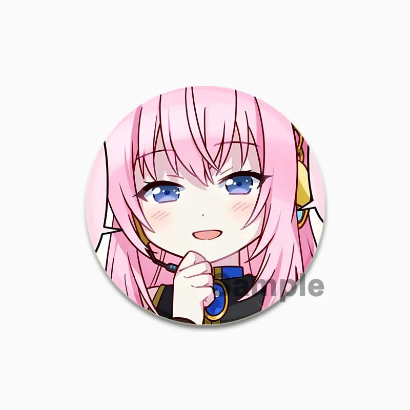 58mm Megurine Luka cartoon badge cosplay game brooches handmade exquistie enamel pins for clothes backpack jewelry accessories