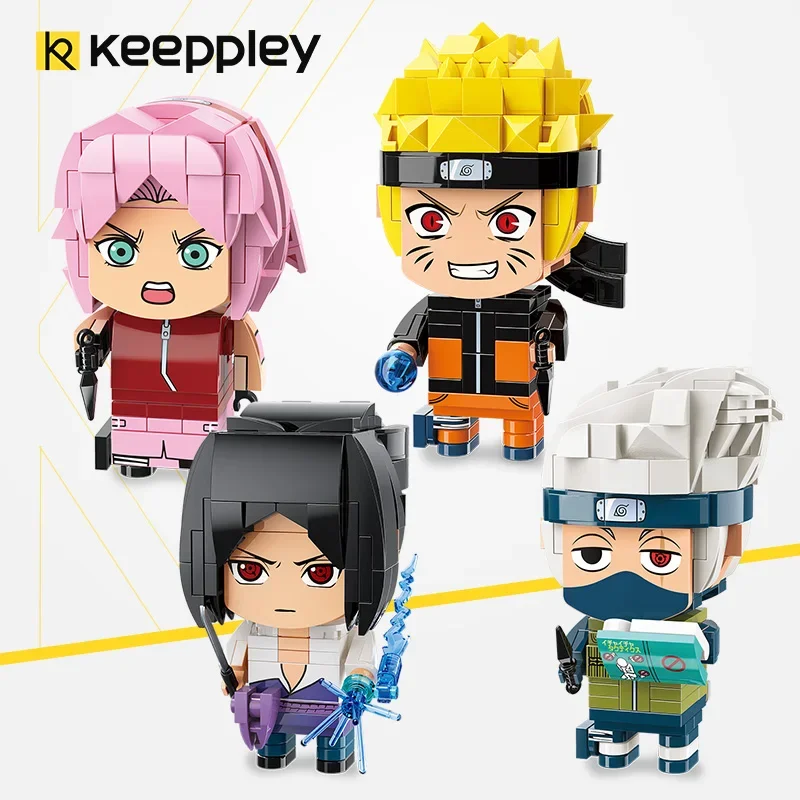 Keeppley Naruto Assembled Building Blocks Toy Model Desktop Ornaments Xuanwei Naruto Doll Children\'s Holiday Gift