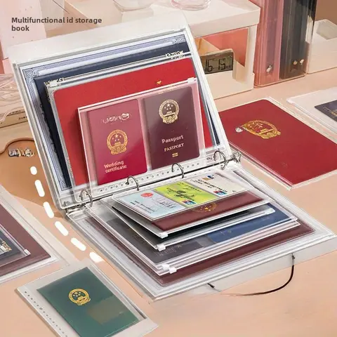 다기능 문서 보관 가방, 내구성 PP 보호 빌 파일북, 느슨한 잎 디자인, 홈 오피스 용품, A4, B5, A5 Best5