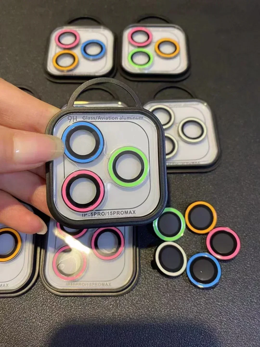 발광 카메라 렌즈 유리, 반짝이 강화 유리, 아이폰 13, 12 미니, 11 프로 맥스, 14 플러스 스크린 보호대, 13 미니, 13pro