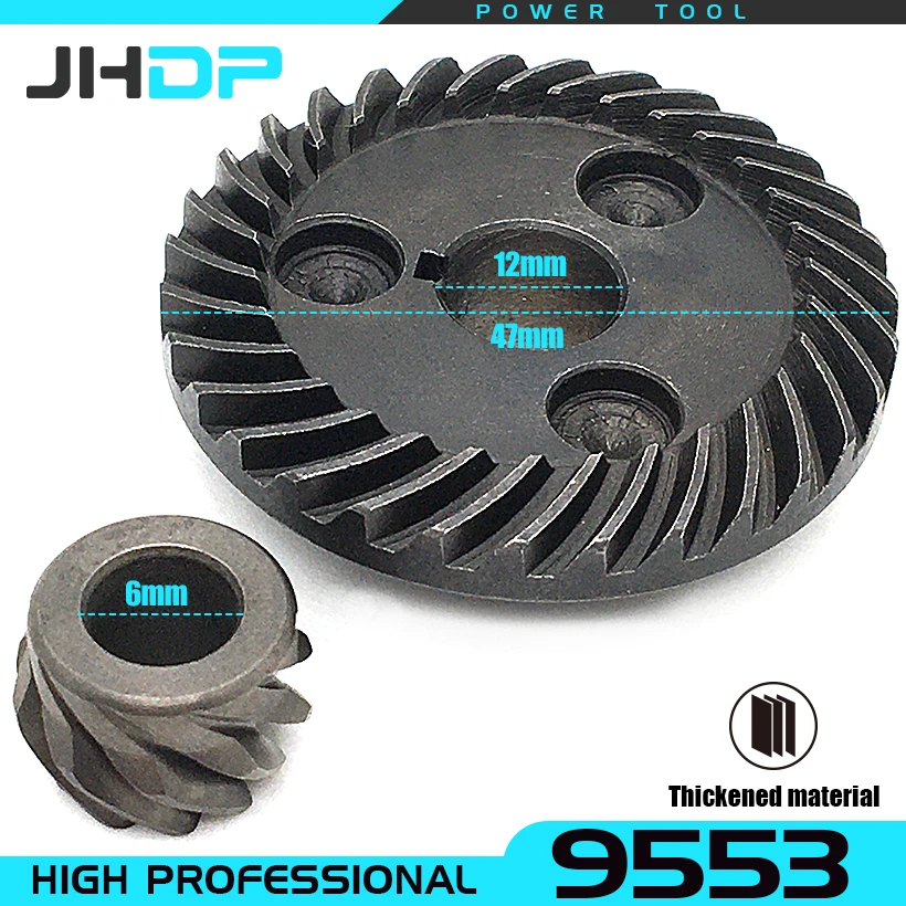 Spiral Bevel Gear Set Replace For Makita 9553 9555 9554 9557 9558