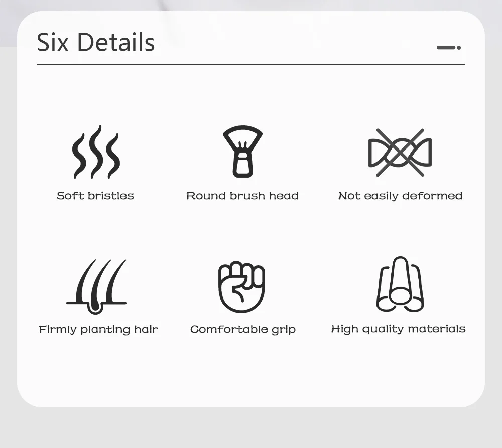 Professionelle Friseur-Haarbürste, multifunktional, für Hals, Gesicht, Staubwedel, Haarschnitt-Reinigung, weiche Styling-Werkzeuge für Salon, schnelles Haarschnitt-Reinigen – Detail 2