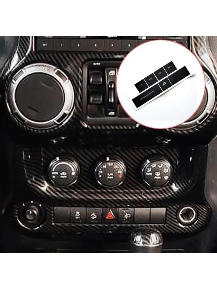  Scratch Resistant Dashboard Button Covers Decals Stickers For Improved Aesthetic