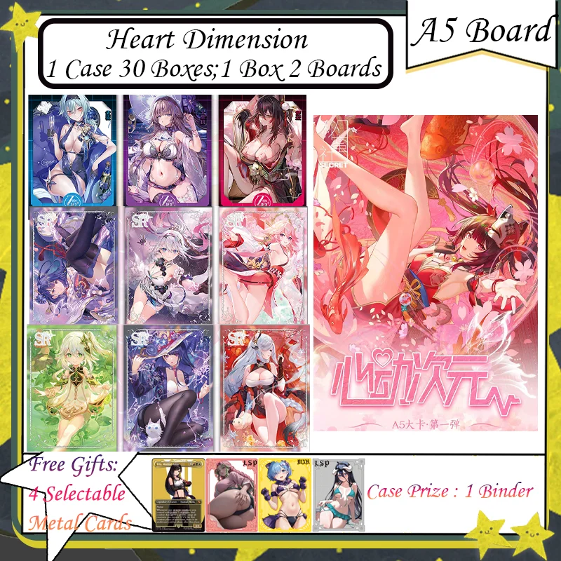 

Доска A5 Heart Dimension Board — Карты с историями богини аниме с Albedo Nezuko Rem Nami Power Zero 2 — Коллекционные карты с персонажами