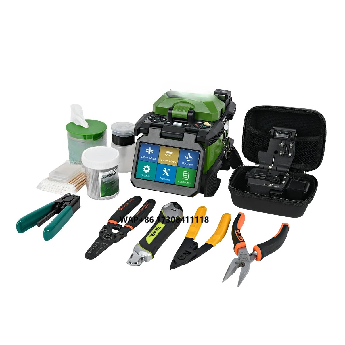 

Fiber Optic Splicing Machine FX37 Optical Fiber Fusion Splicer Welding Machine With Cleaver KF-52