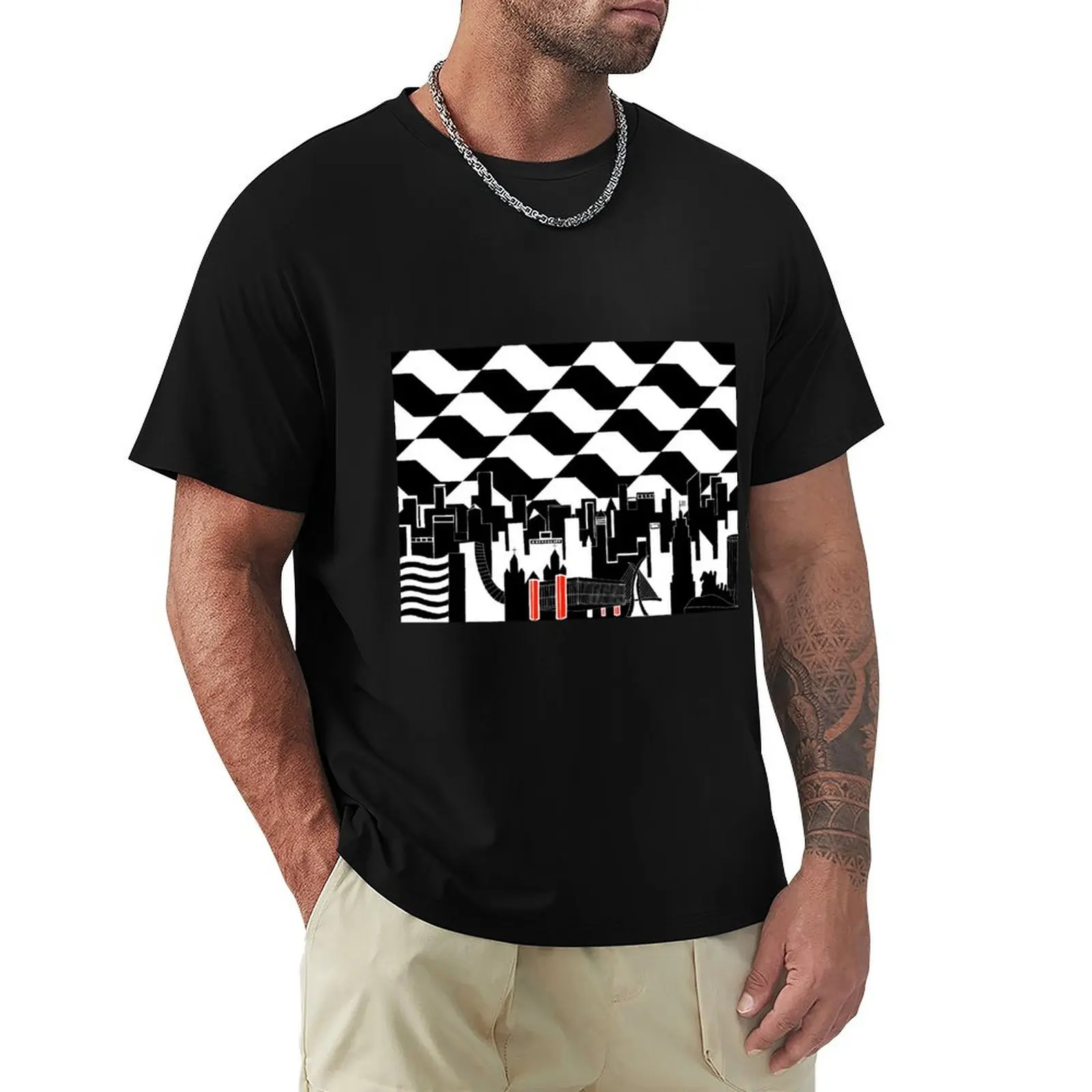 ¡Sampa! Camiseta Minimalista Lisa con Cuello Redondo