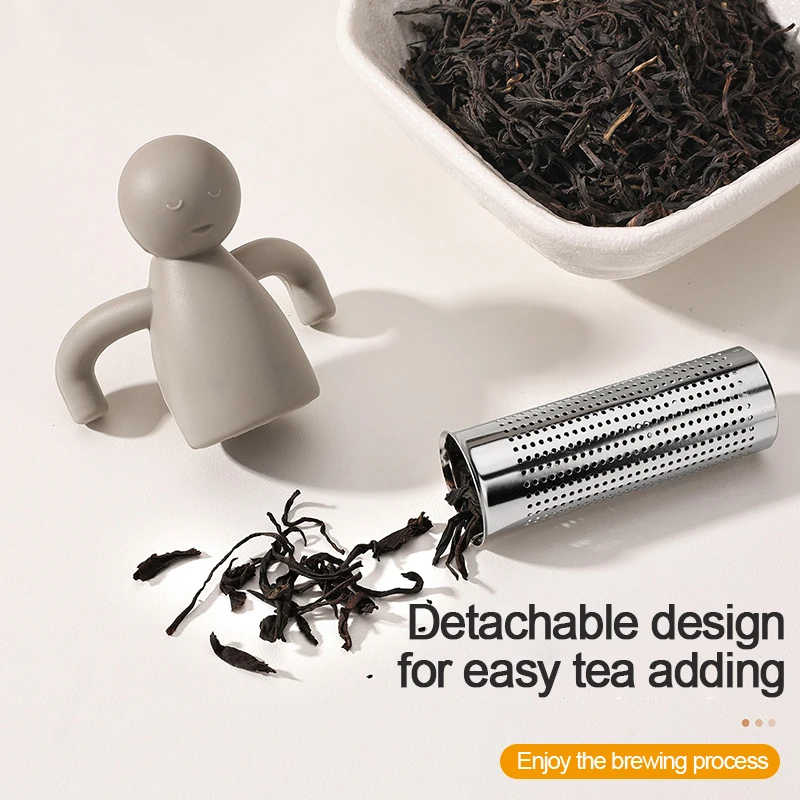 مصفاة شاي من الفولاذ المقاوم للصدأ، مصفاة تخمير الشاي، مصفاة شاي مضحكة، إبريق شاي شبكي، فلتر شبكي #4