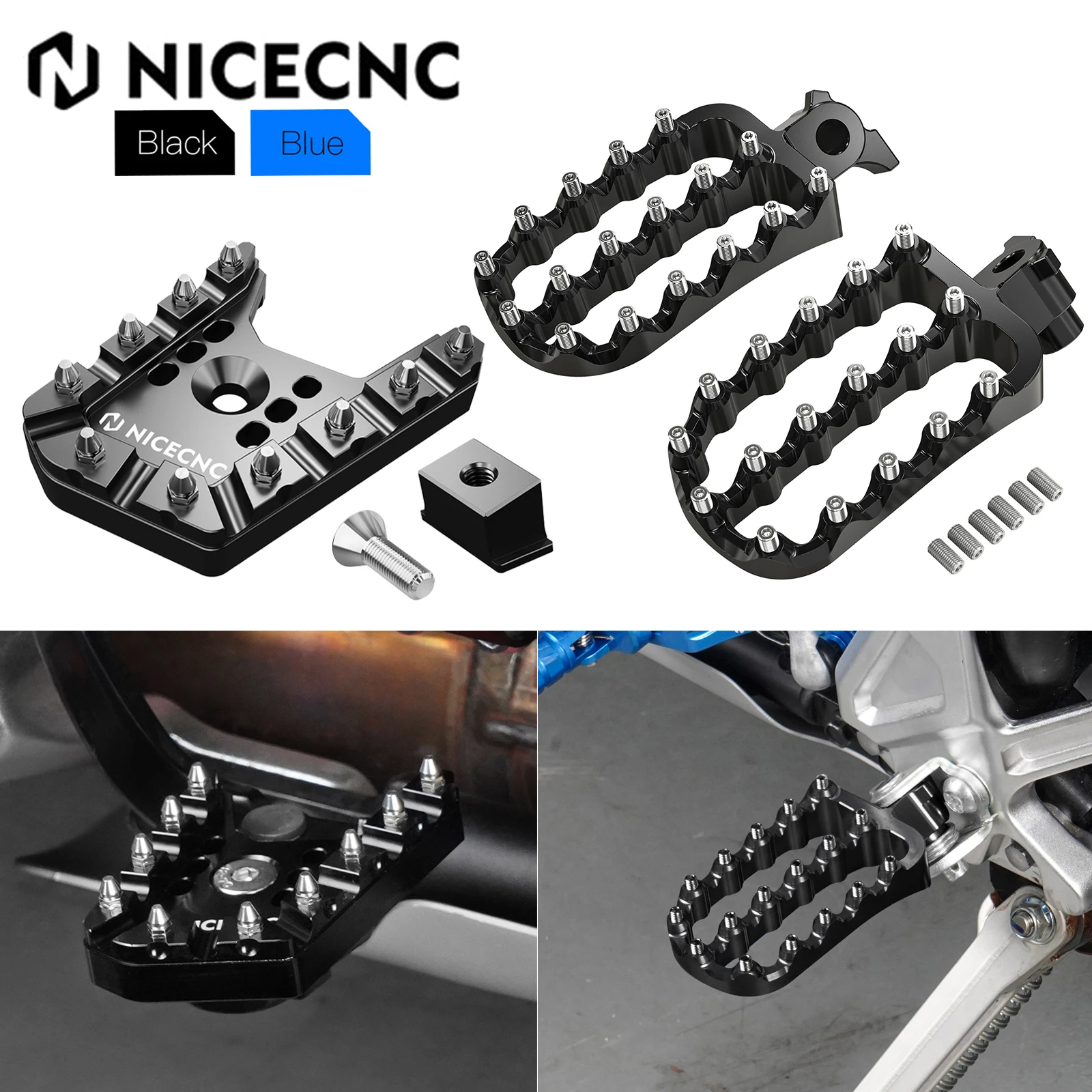 

For 2019-2024 Yamaha Tenere 700 T700 XTZ 700 Brake Pedal Step Tip Plate Footrests Foot Pegs Tenere700 Rally Edition 2020-2024