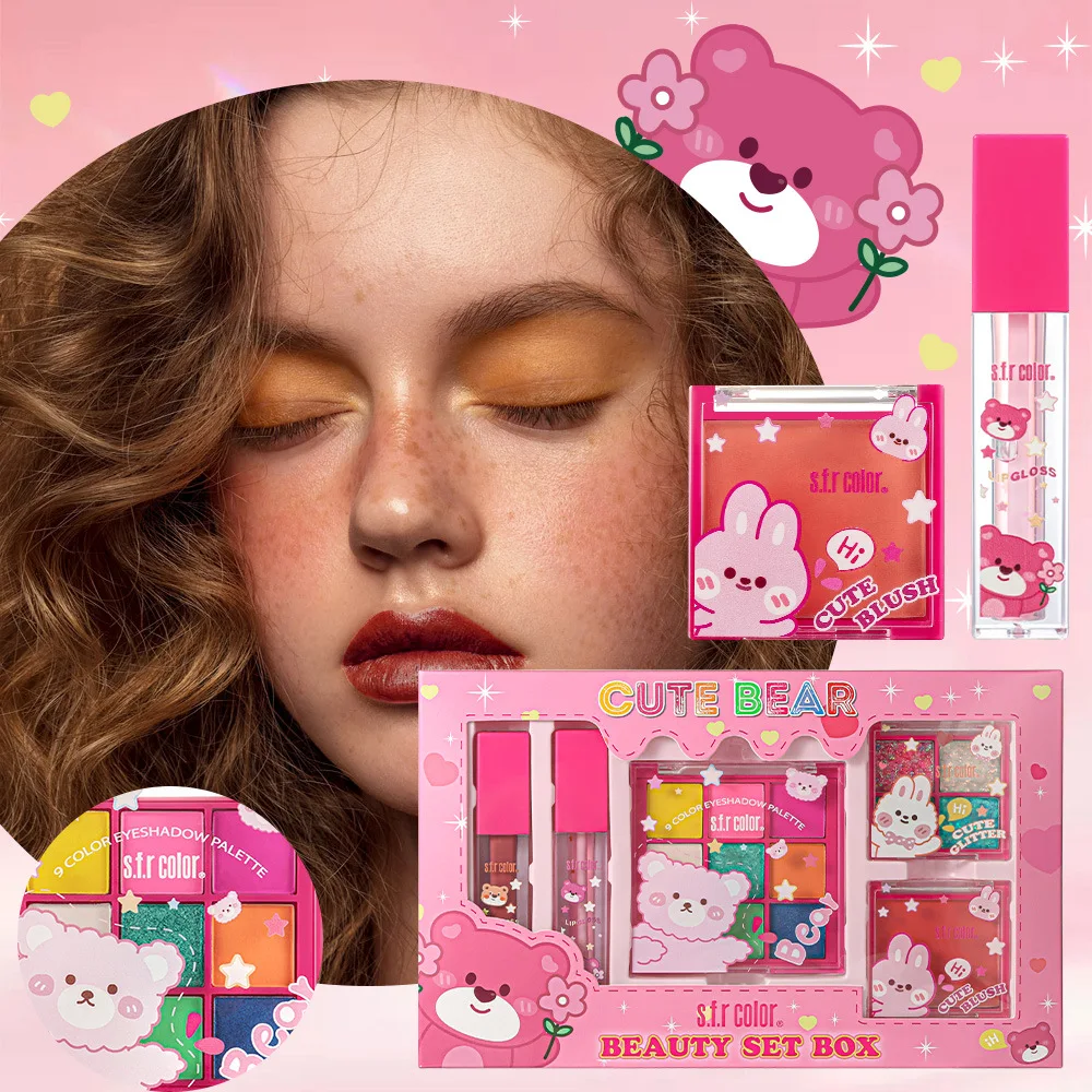 All All in One Makeup Kit for Beginners Princess Beauty Set with Eyeshadow Lip Gloss Blush Sparkle Glitter Makeup Box for Girls - Aliexpress Deal