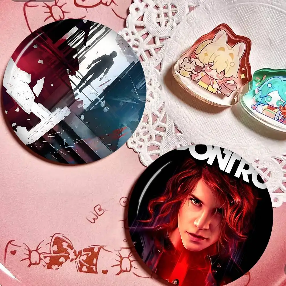 Classic Role Game C-Control Anime Button Pin Handmade Brooch for Clothes Cartoon Badge Backpack Decoration Jewelry Accessories