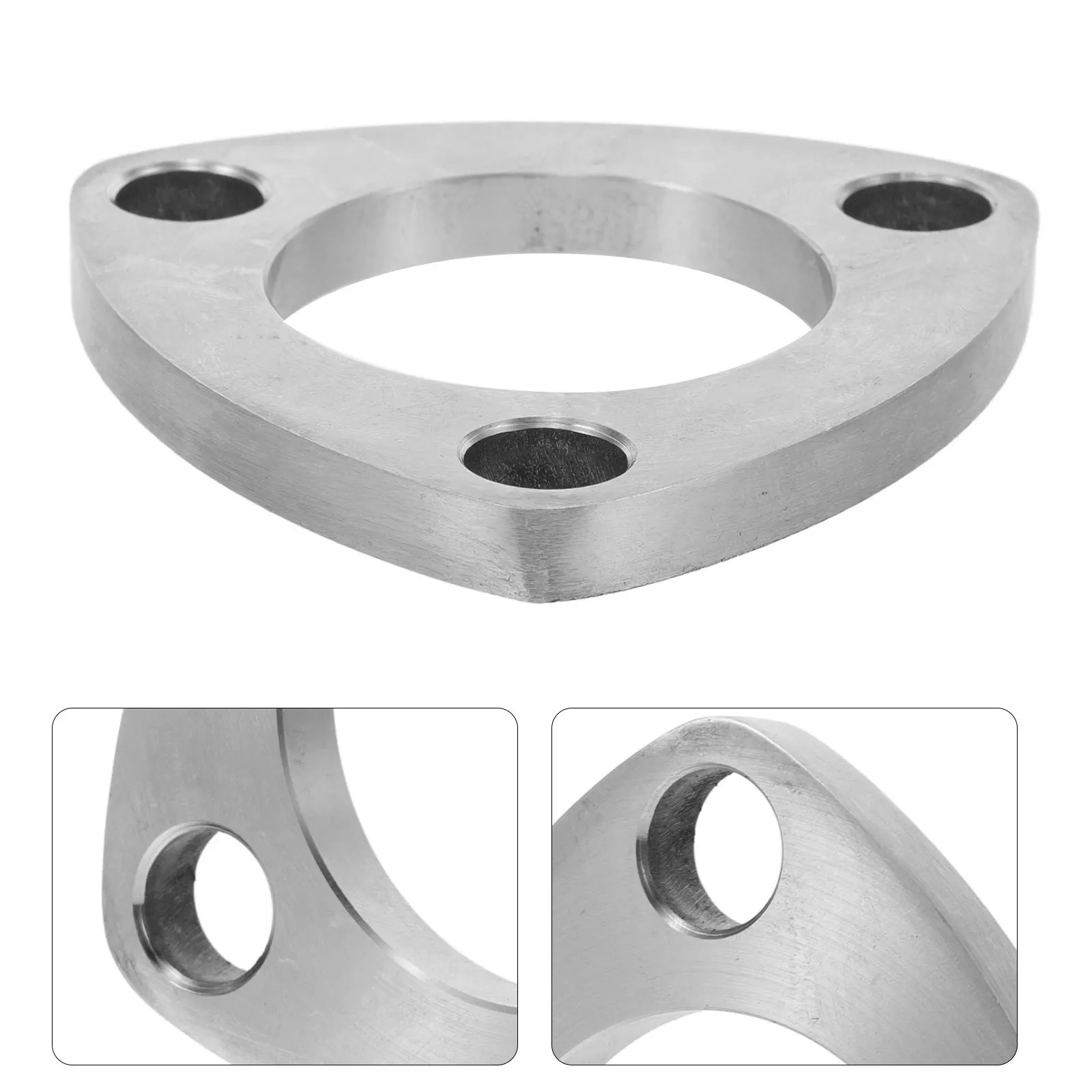 

Stainless Steel Exhaust Flange 48Mm Triangle Universal Fit For Most Vehicles Durable Pipe Connection Auto Flange Gasket
