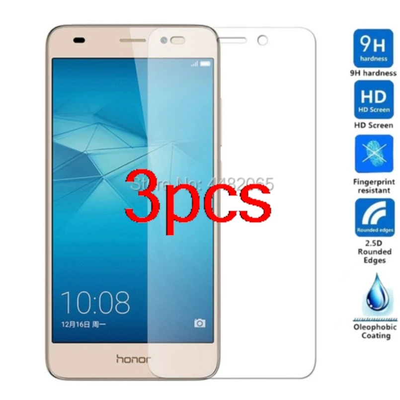 3pcs clear tempered glass for huawei honor 5c screen protector film protective glass on for honor 5c honor5c nem-l51 nem l51 l22