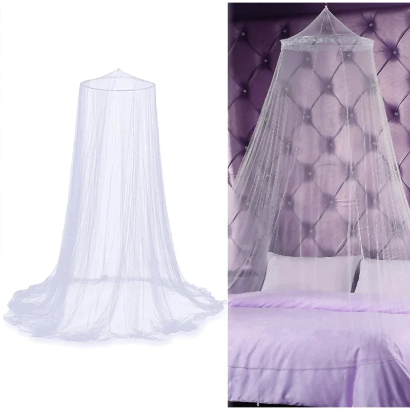 Mosquito Net Fairy Round Bed Suspended Dome Canopy Curtain Bedding on Offer Grids Things to the Room Baby Nest Anti Mostic Home