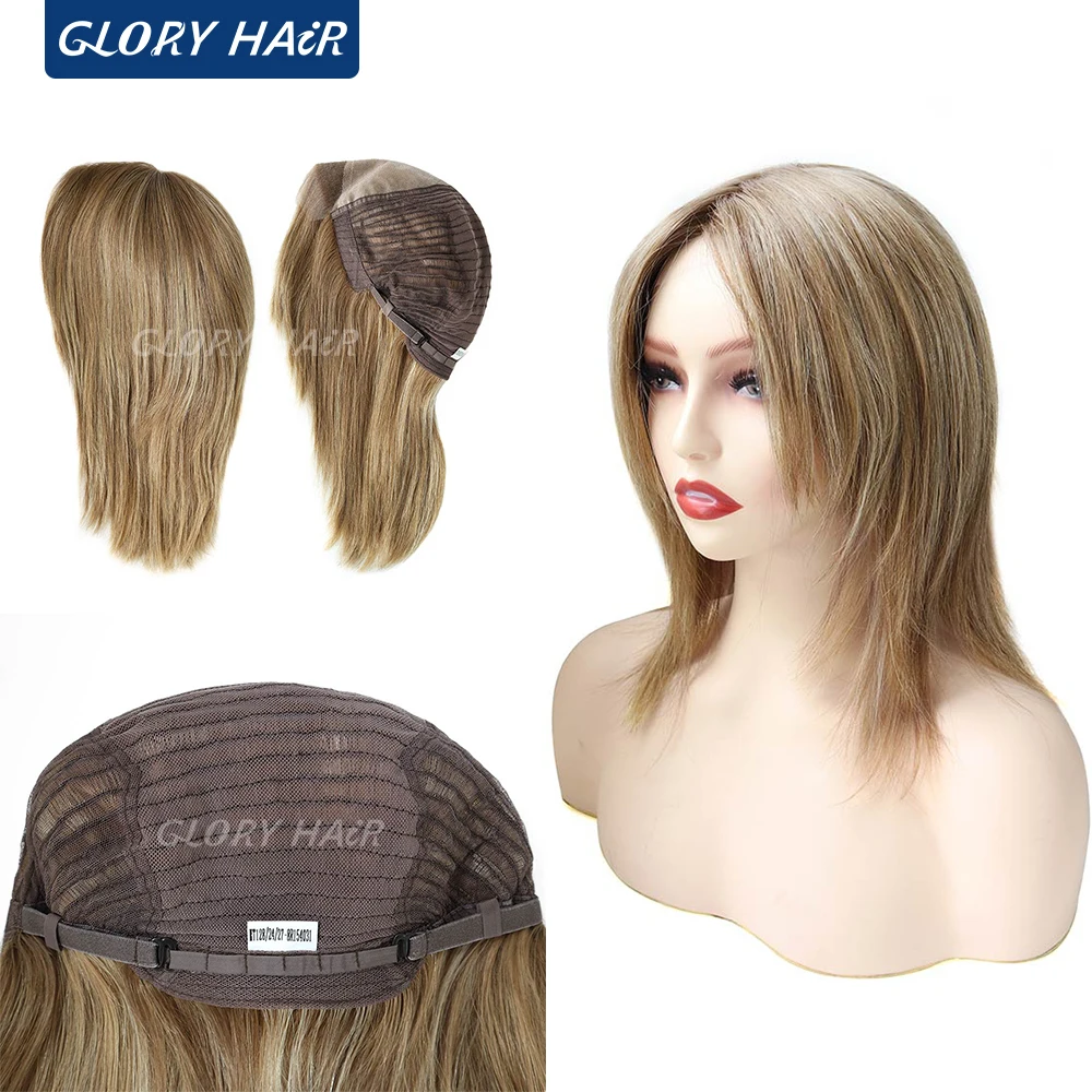 

Gloryhair-MT12- 9" Chinese Culticle Remy Hair Wig 100% Straight Human Hair Wig For Women Glueless Lace Wigs Hairpieces
