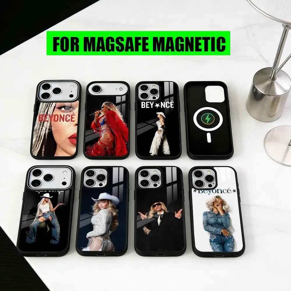 

B-Beyonce C-Cowboy Carter BC-ES Phone Case For iPhone17,16,15,14,13,12,11 Plus,Pro Magnetic with Magsafe Wireless Charging