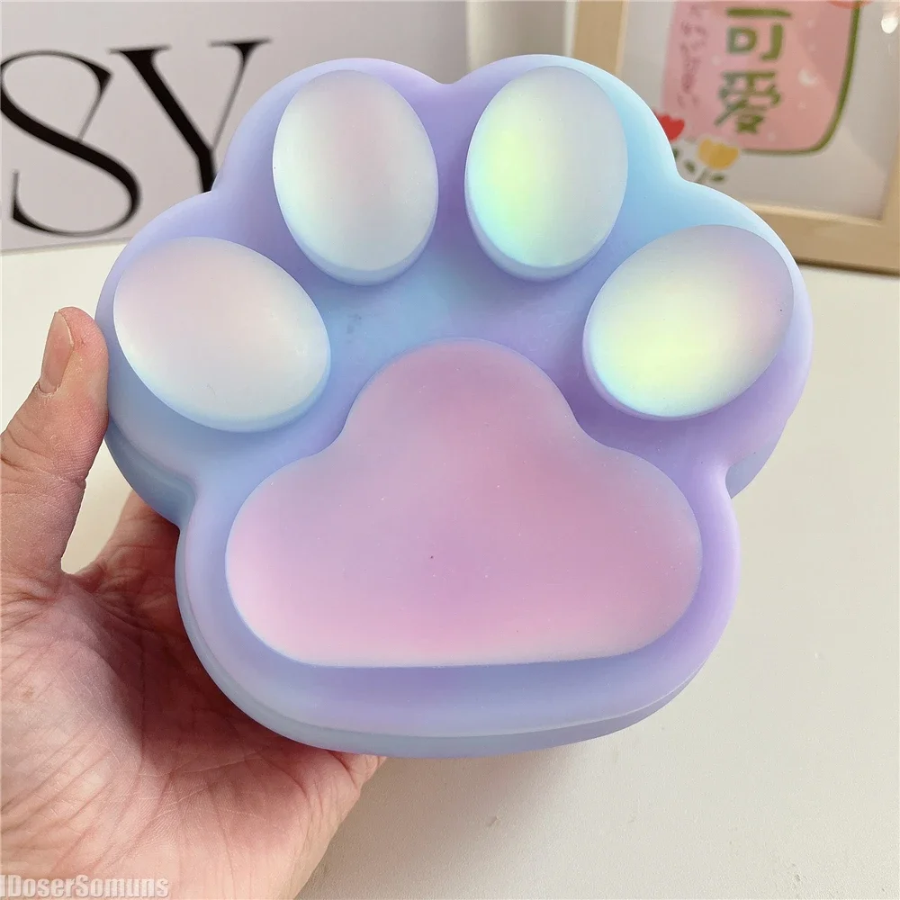 Kawaii Cat Claw Storage Box with Lid for Jewelry Candle Jar Resin Ashtray Canister Makeup Material Nail Art Gift Home Decor