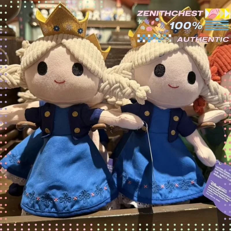 Hong Kong Disneyland Exclusive Frozen Elsa Anna Chibi Soft Figure Theme Park Souvenir Cute Desk Ornament Gift Option Customized view 4