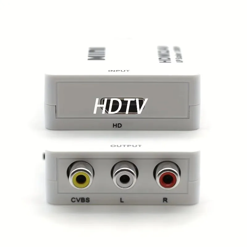 HDMI-compatible To AV RCA Adapter Converter Mini Box CVBS LR Video Composite AV Scaler For PC HDTV Projector gallery 5