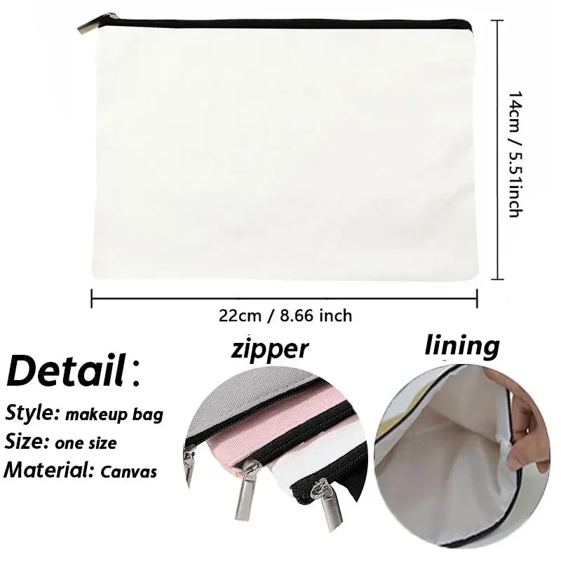 Nurse Life Theme Make up Bags for Women Cosmetic Perfume Change Organizer Eco Canvas Foldable Makeup Pouch Bag Purse Case