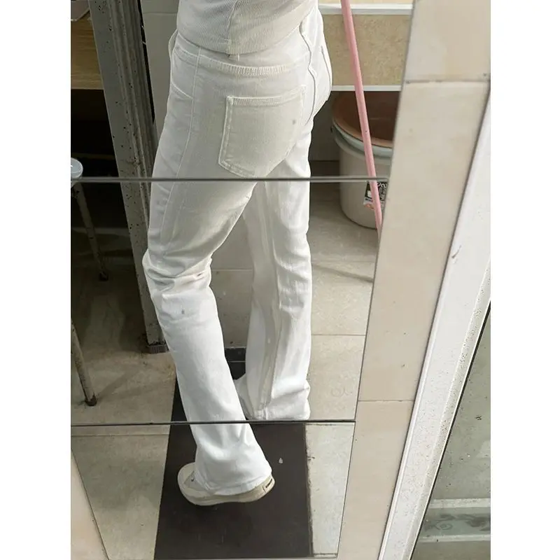 

Low Rise Flared Jeans Women' S Clothes Gym Fitness Workout Sport Active Ladies Female Denim Trousers Fashion Comfortable