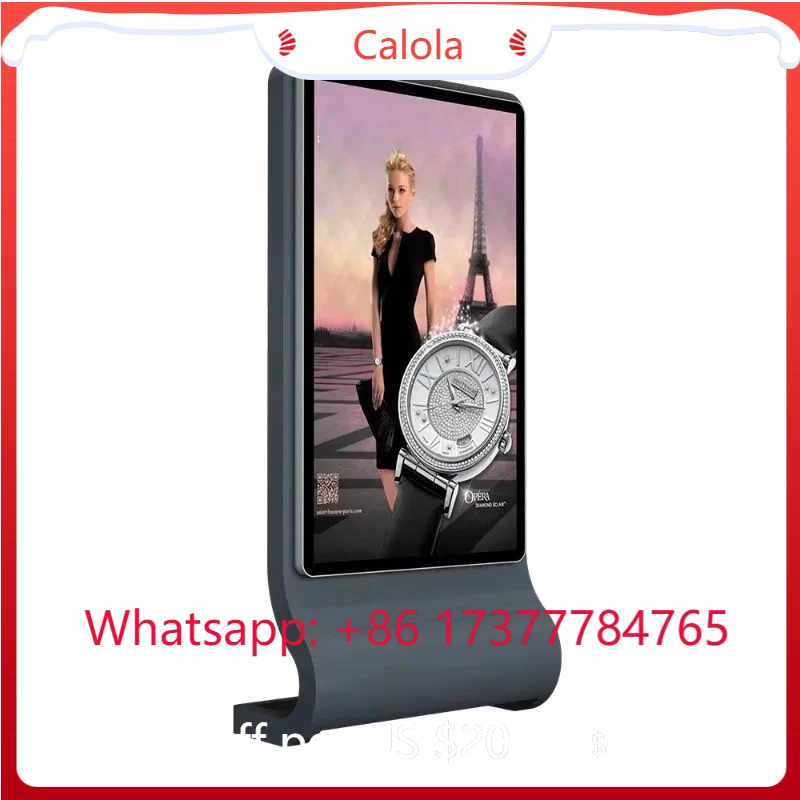 Floor Standing Universal Touch Screen Interactive LED Advertising  Outdoor Kiosk