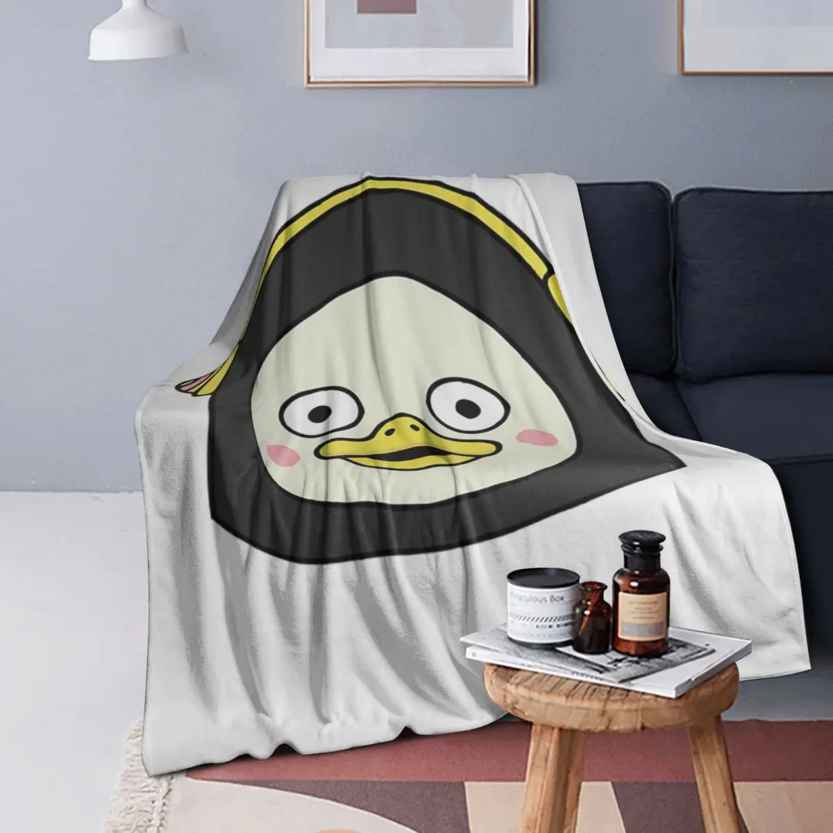 

Pengsoo (face) Classic Blanket Soft Warm Flannel Throw Blanket Bedding for Bed Living room Picnic Travel Home Couch