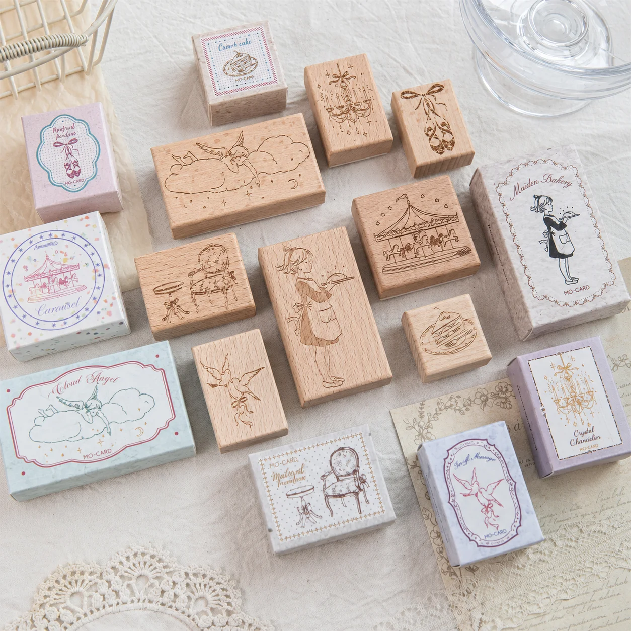 Stempel Karet Pola Kartun Kayu - Art Craft Notebook ulasan dan harga
