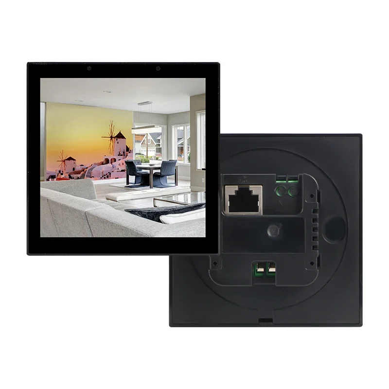 POE Power 4 Inch Building In Wall Controller Android 11 Os / Linux 110-240V LCD Screen Panel Pc