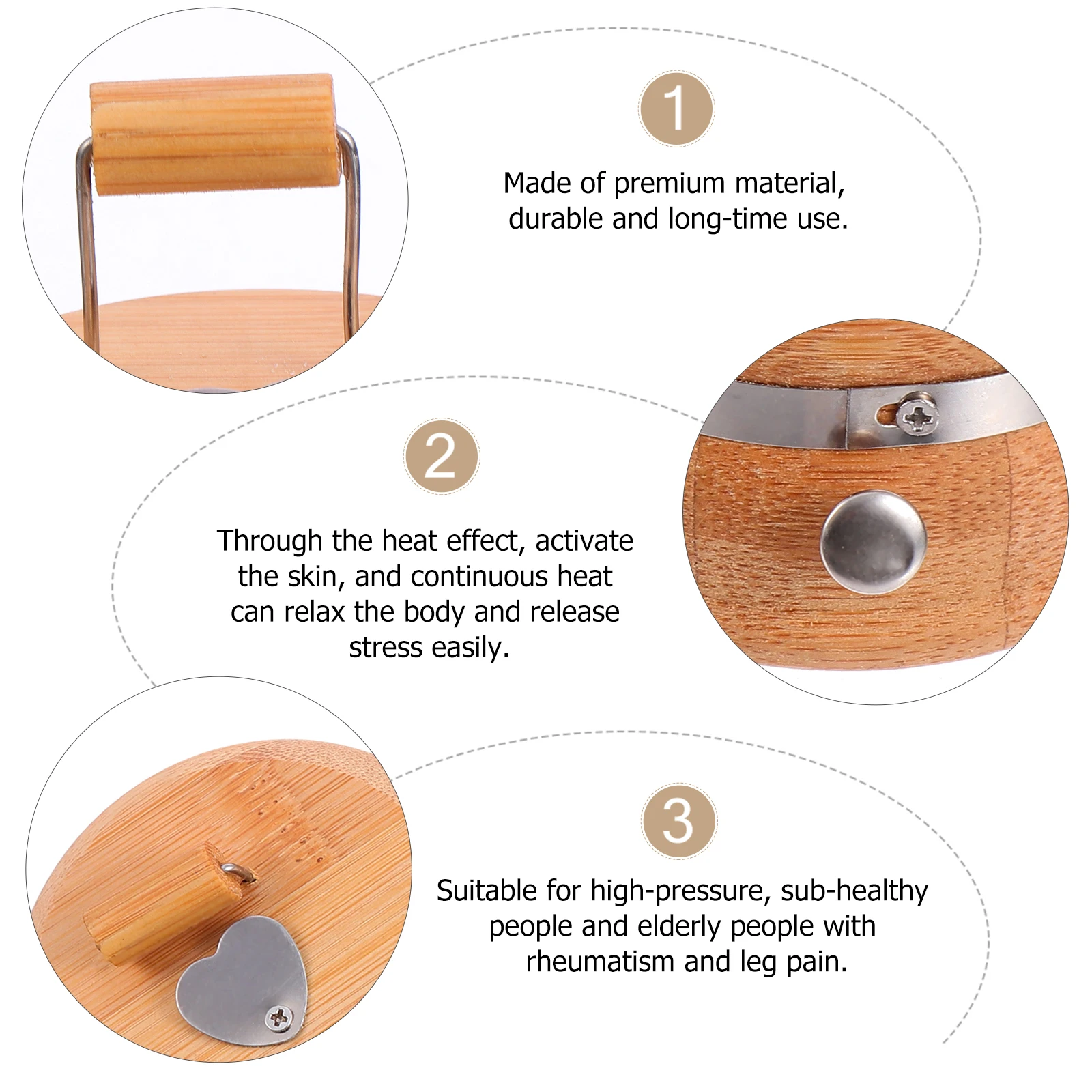 

Bamboo Pot Durable Scraping Box Portable Scraping Cup Manual Moxibustion Box Ceramic Moxa Burner Physiotherapy