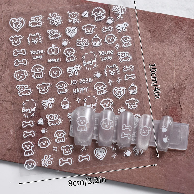 Autocollant pour ongles de chats noirs de dessin animé, peinture Graffiti, chaton mignon, décalcomanies Design de couleur noir et blanc, décor pour Nail Art pour femmes