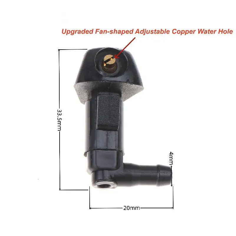 2/6Pcs Windscreen Water Spray Nozzle For Gx470 Front Windshield Washer For Land Cruiser Prado 120 2003-2008 85381-44010 view 6